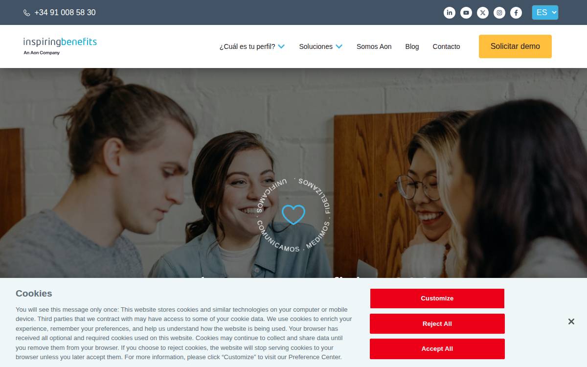 Inspiringbenefits website preview