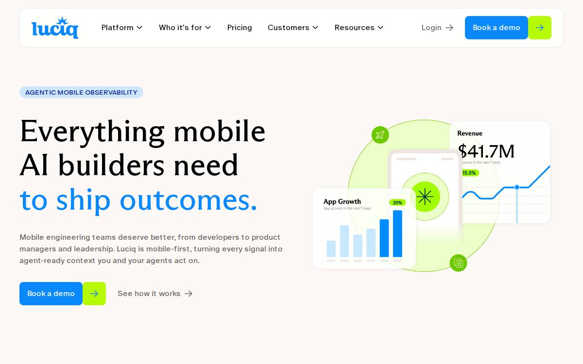 Instabug website preview