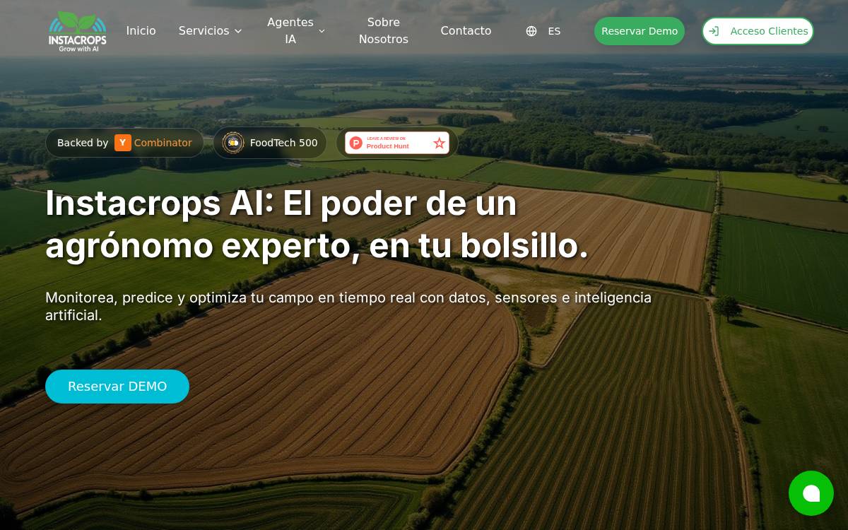 Instacrops website preview
