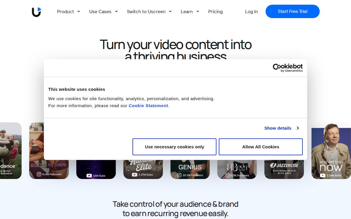 InstaFit website preview
