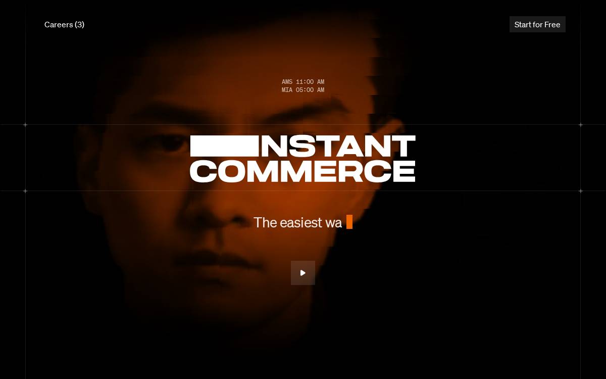 Instant Commerce website preview