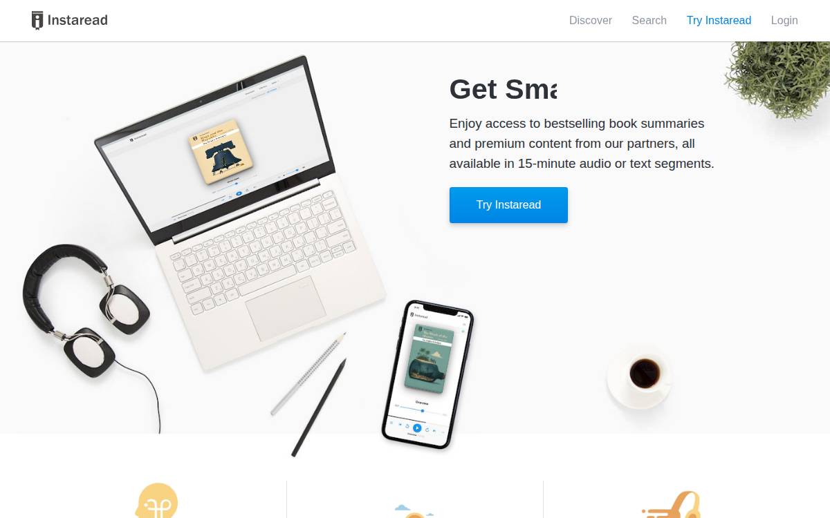 Instaread website preview