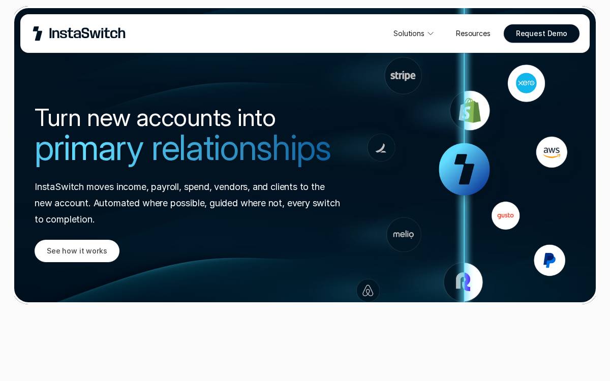 Instaswitch website preview