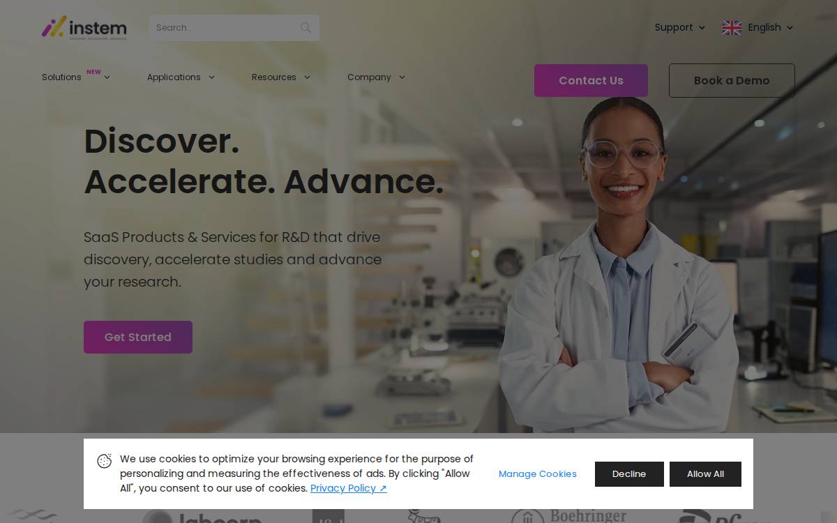 Instem website preview