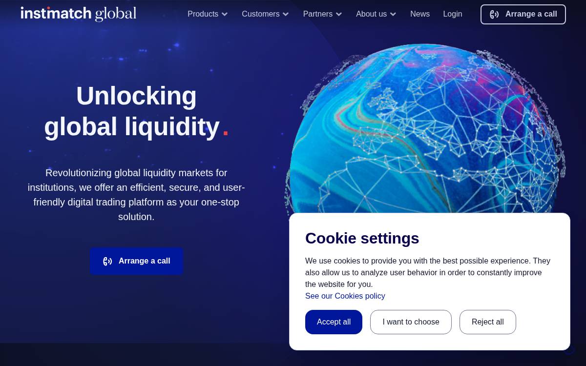 Instimatch website preview