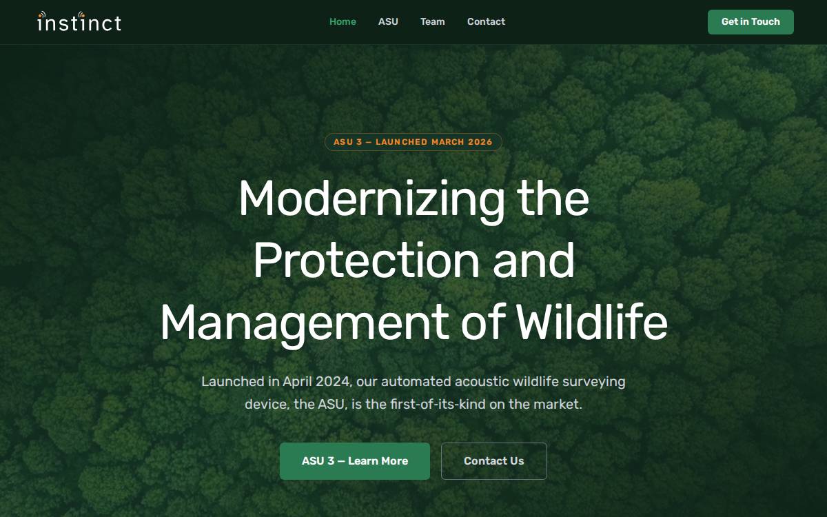 Instinct Environmental website preview