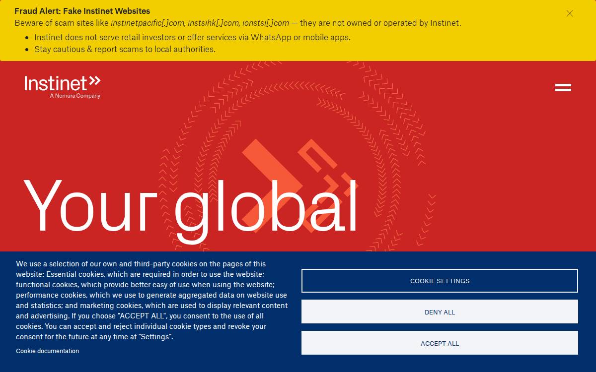 Instinet website preview