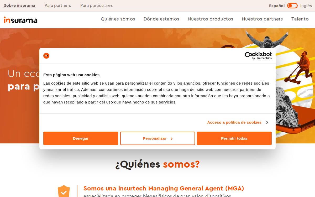 Insurama website preview