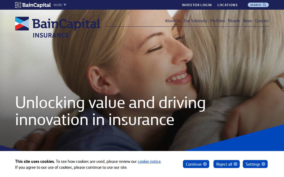 Insurance website preview