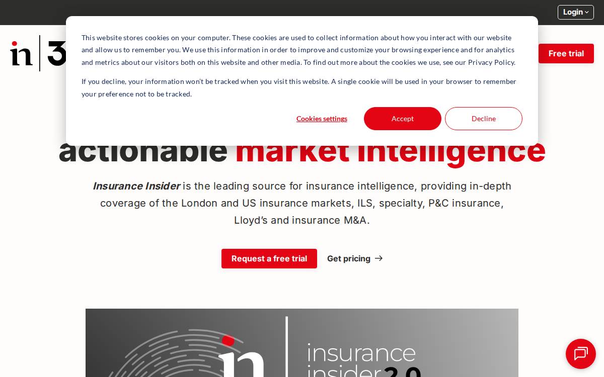 Insurance Insider website preview