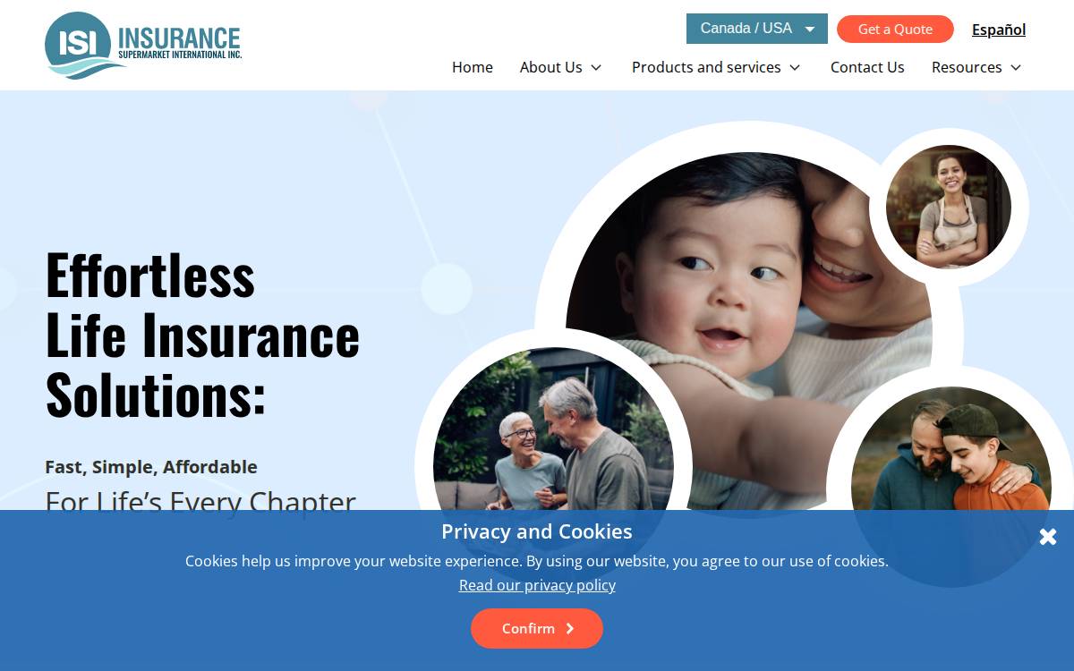 Insurance Supermarket International Inc website preview
