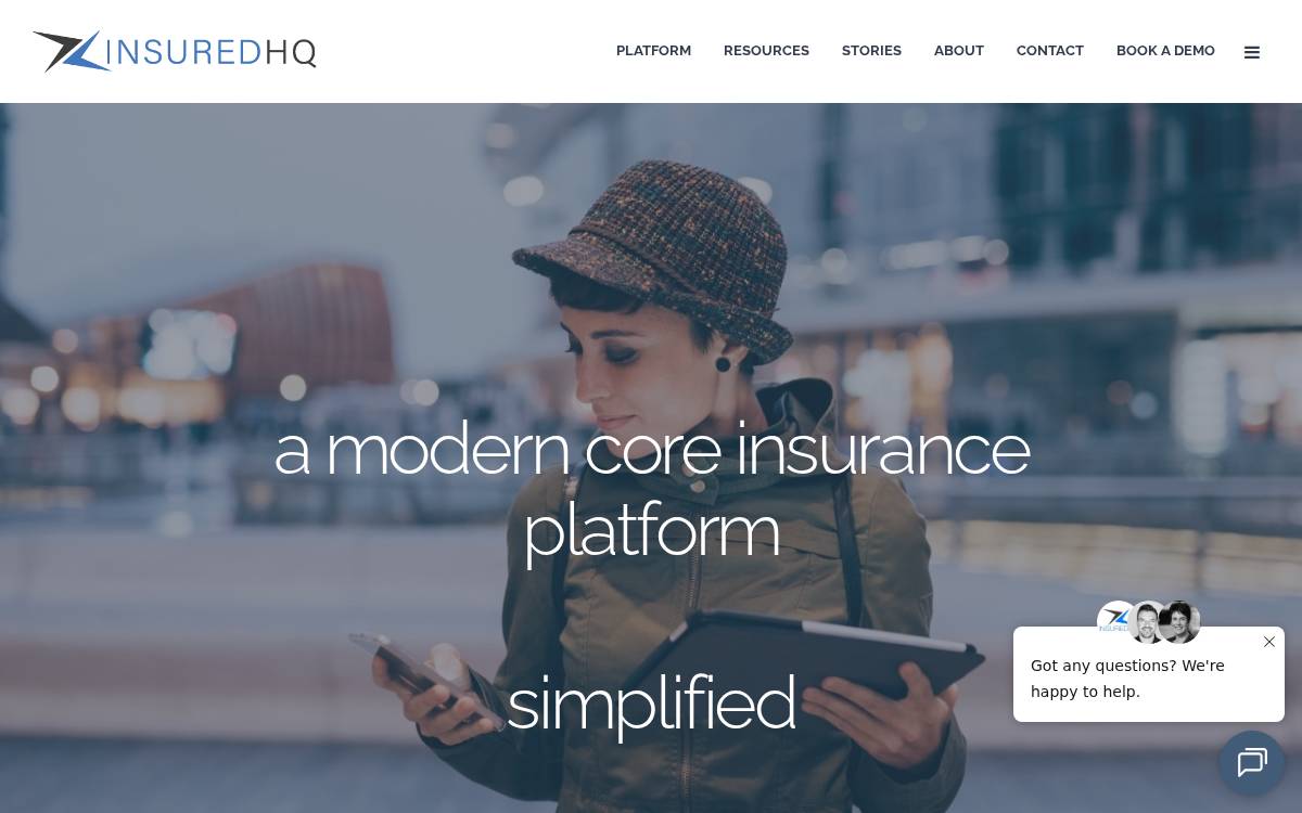 Insured HQ website preview