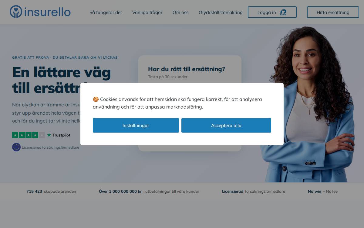 Insurello website preview