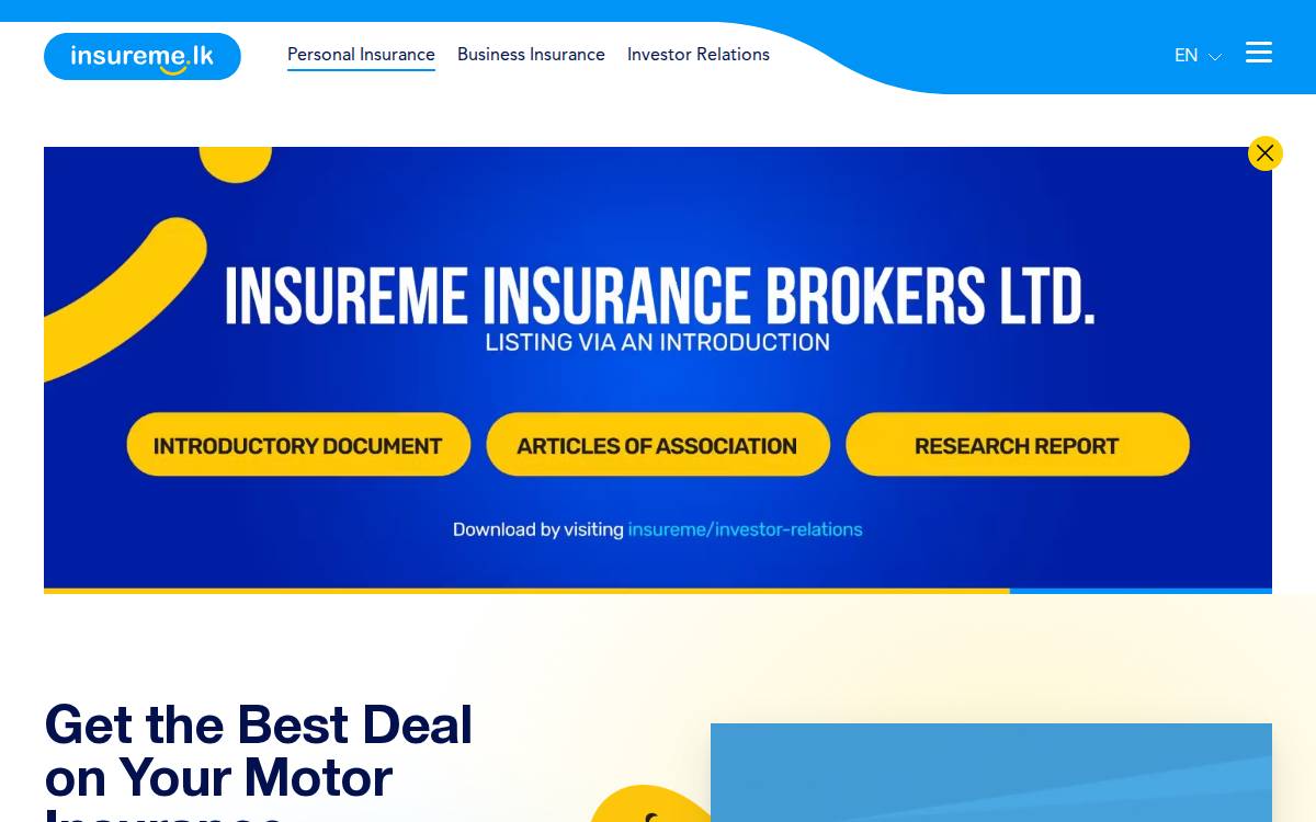 InsureMe website preview