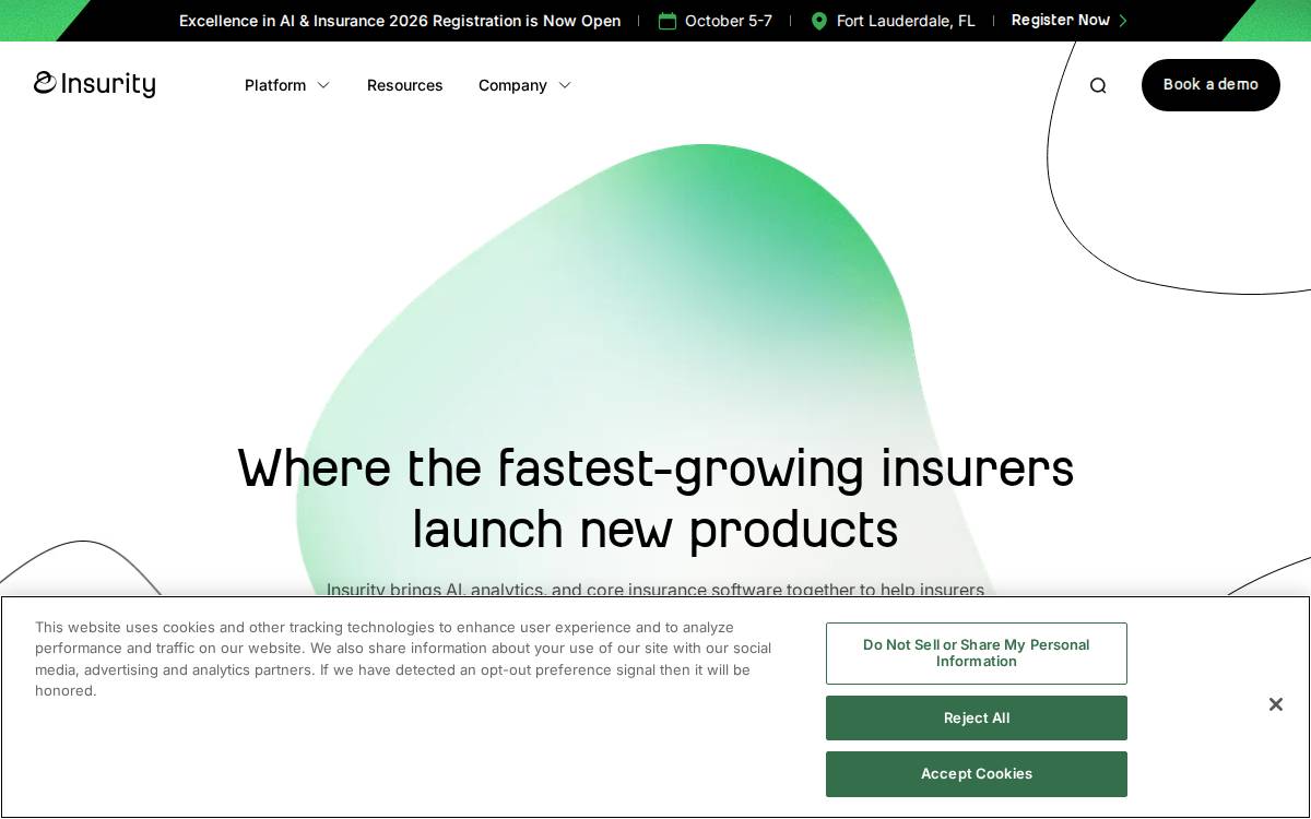 Insurity website preview