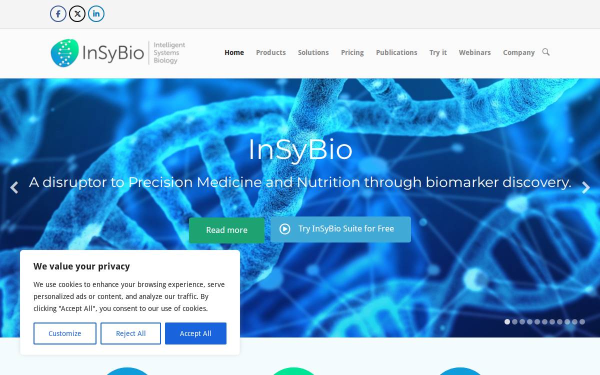 Insybio website preview