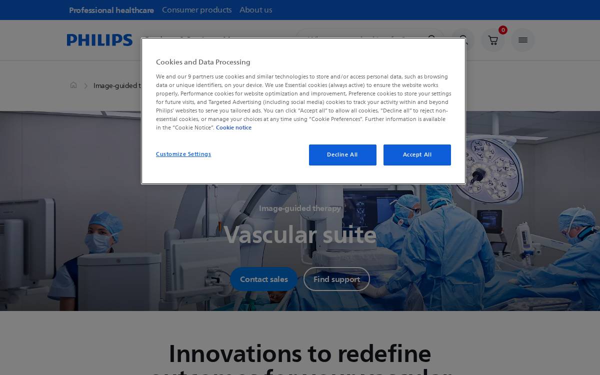Intact Vascular website preview