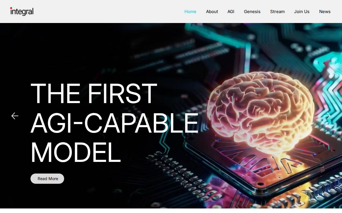 Integral website preview