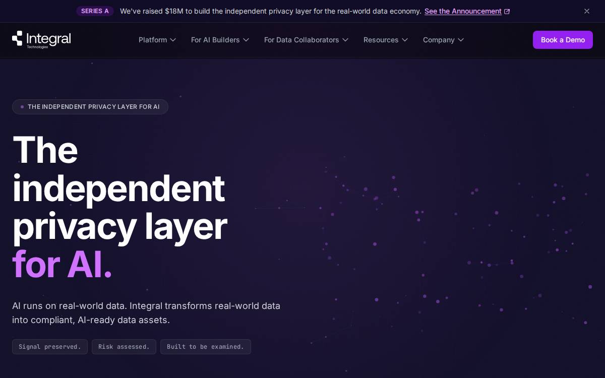 Integral website preview
