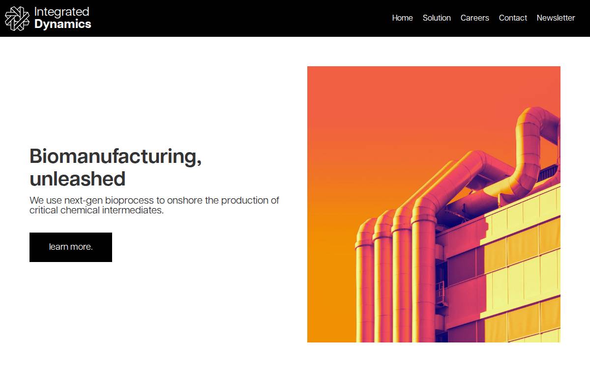 Integrated Dynamics website preview