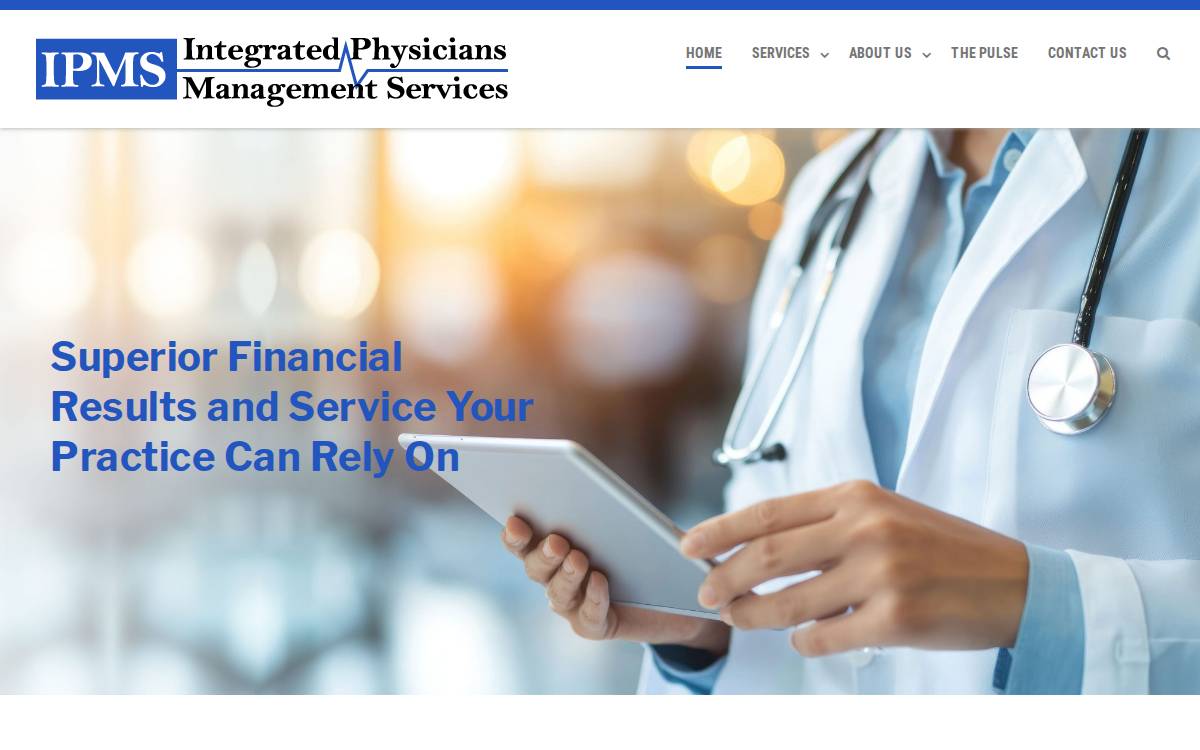 Integrated Physicians Management Services website preview