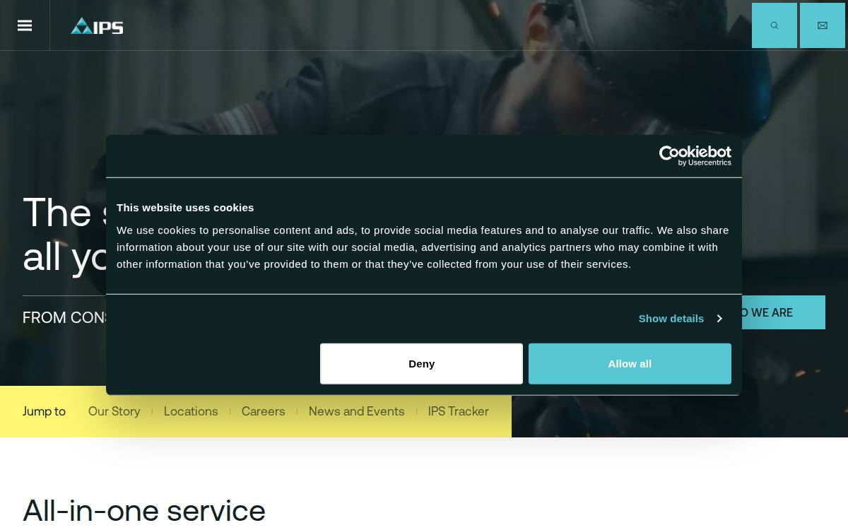 Integrated Power Services website preview