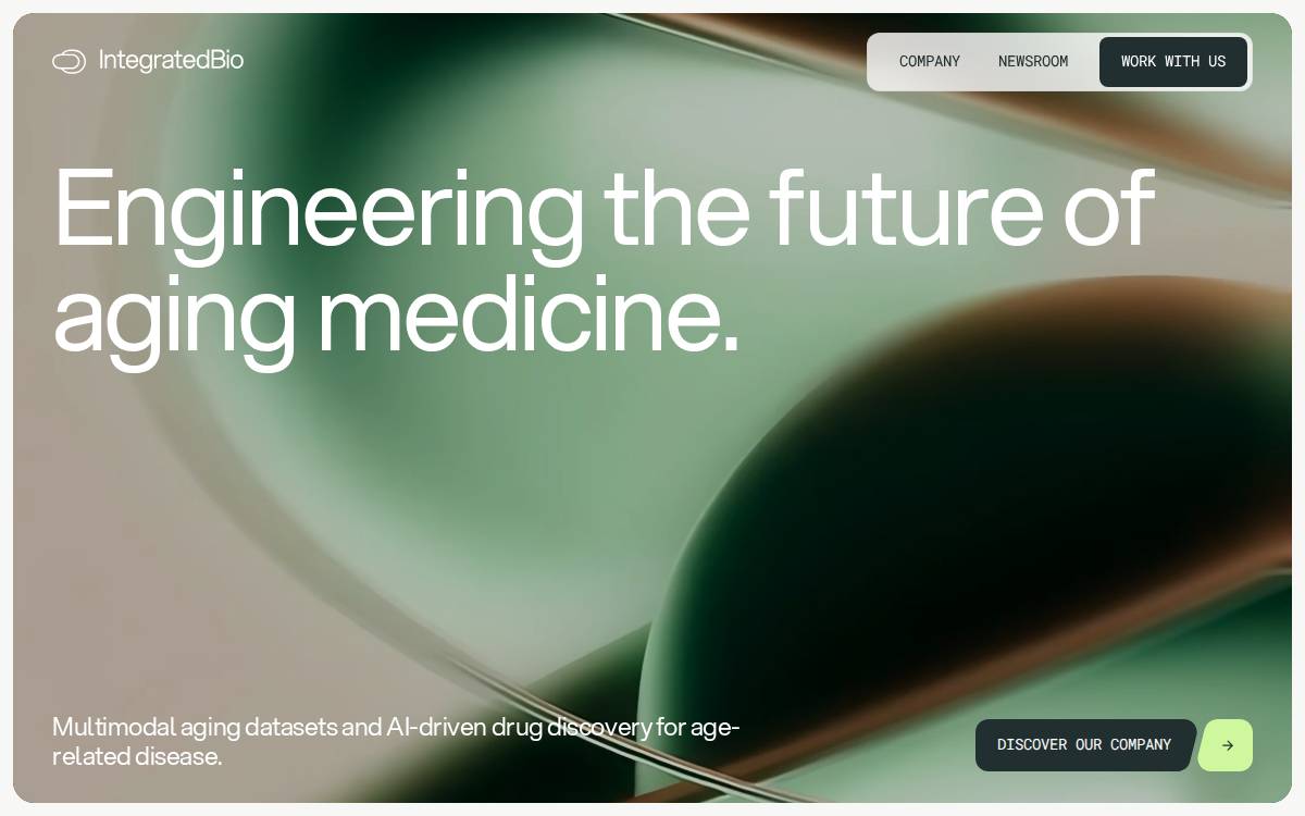 Integratedbio website preview