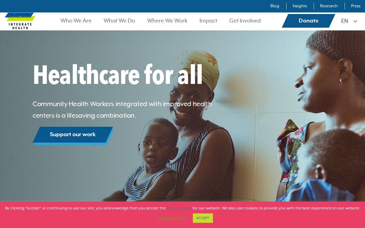 Integrate Health website preview