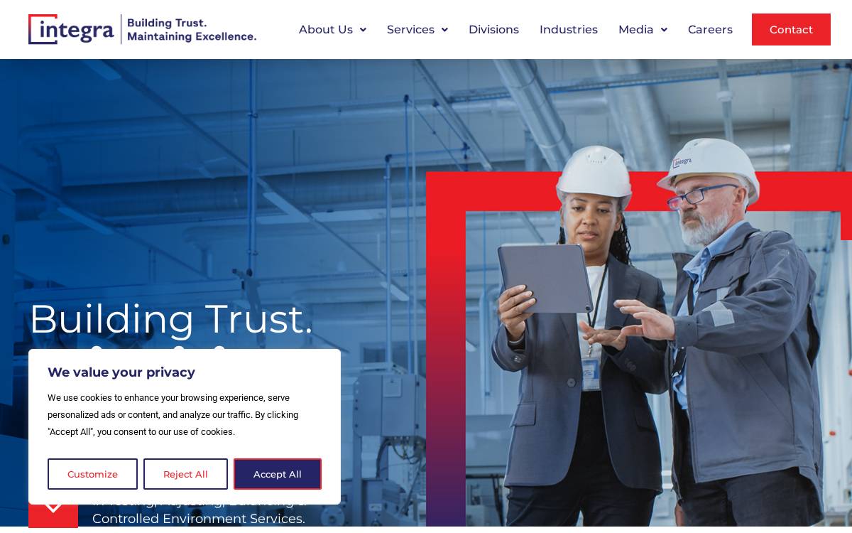 Integratesting website preview