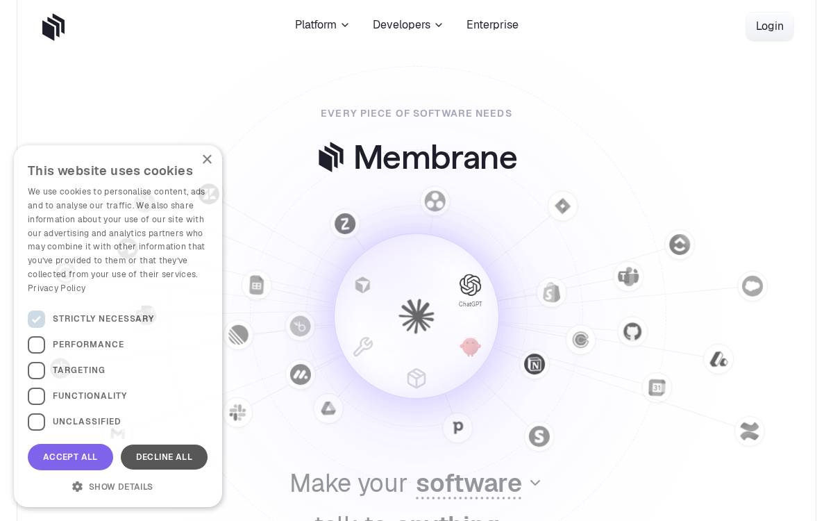 Integration website preview