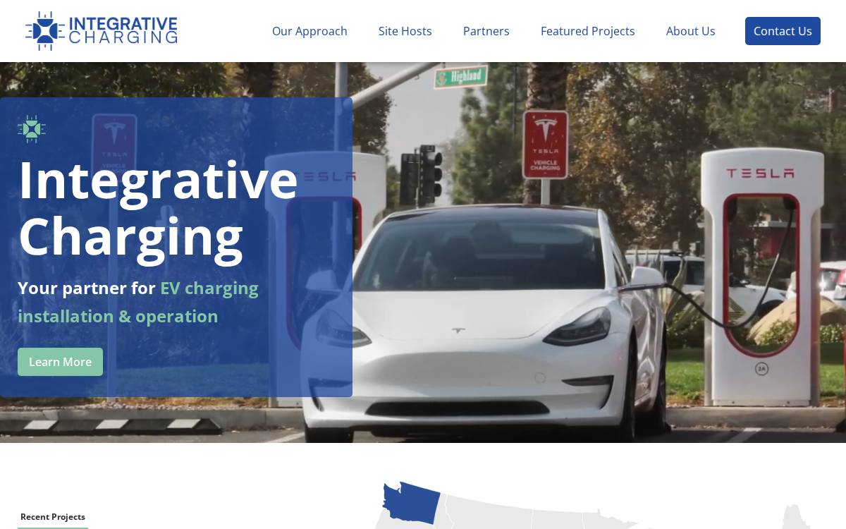 Integrative Charging website preview