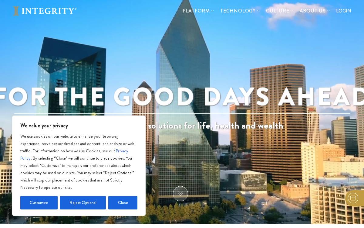 Integrity Marketing Group website preview