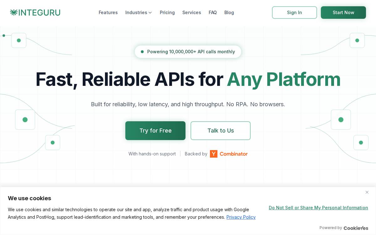 Integuru website preview