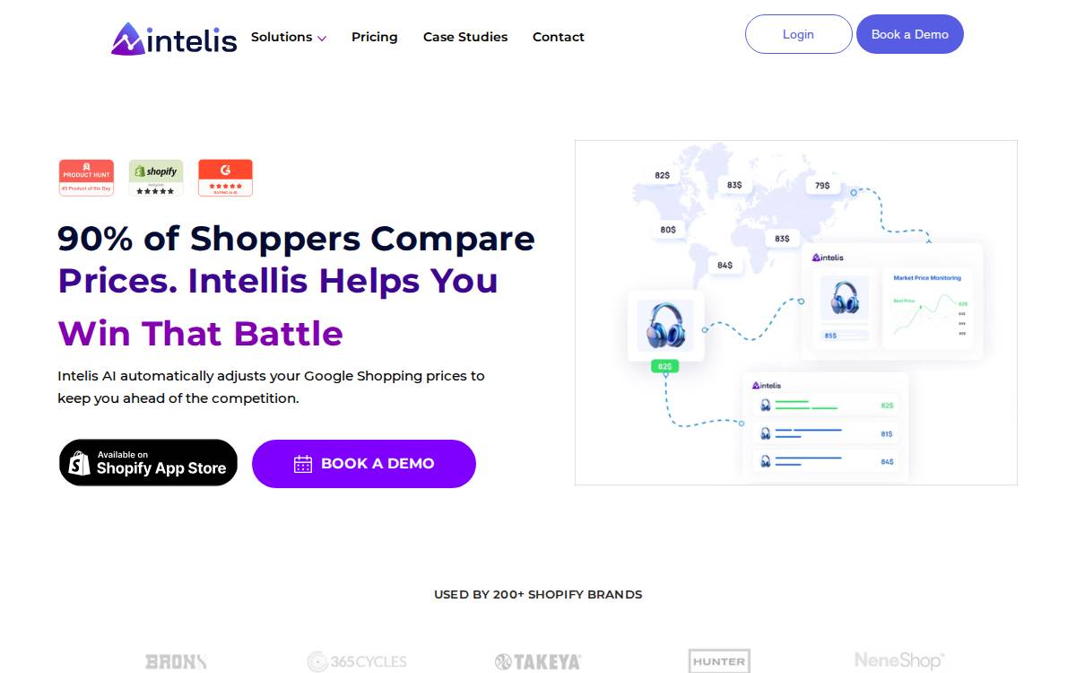 Intelis website preview