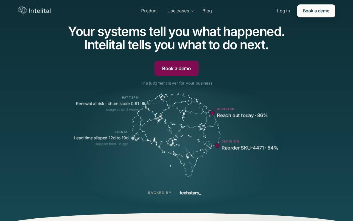 Intelital website preview