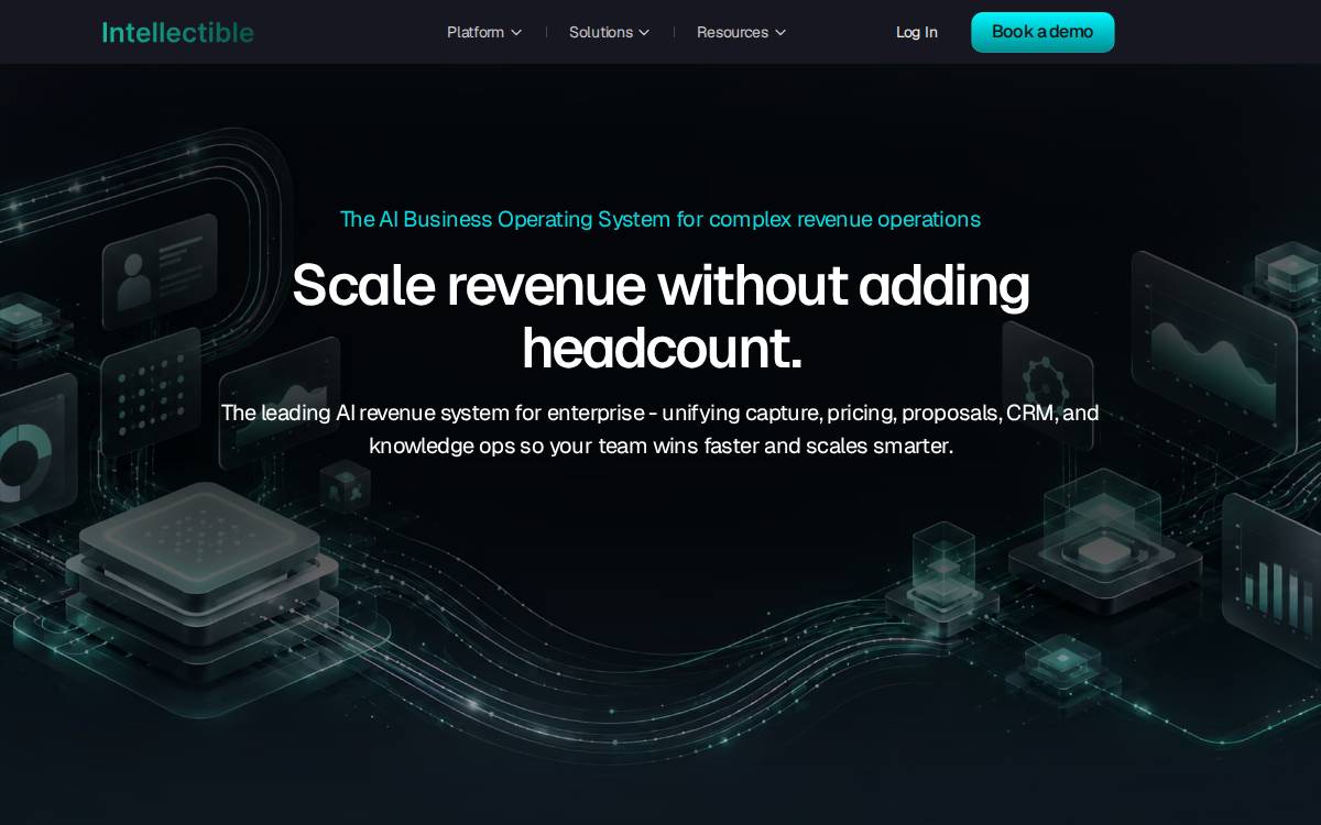 Intellectible website preview