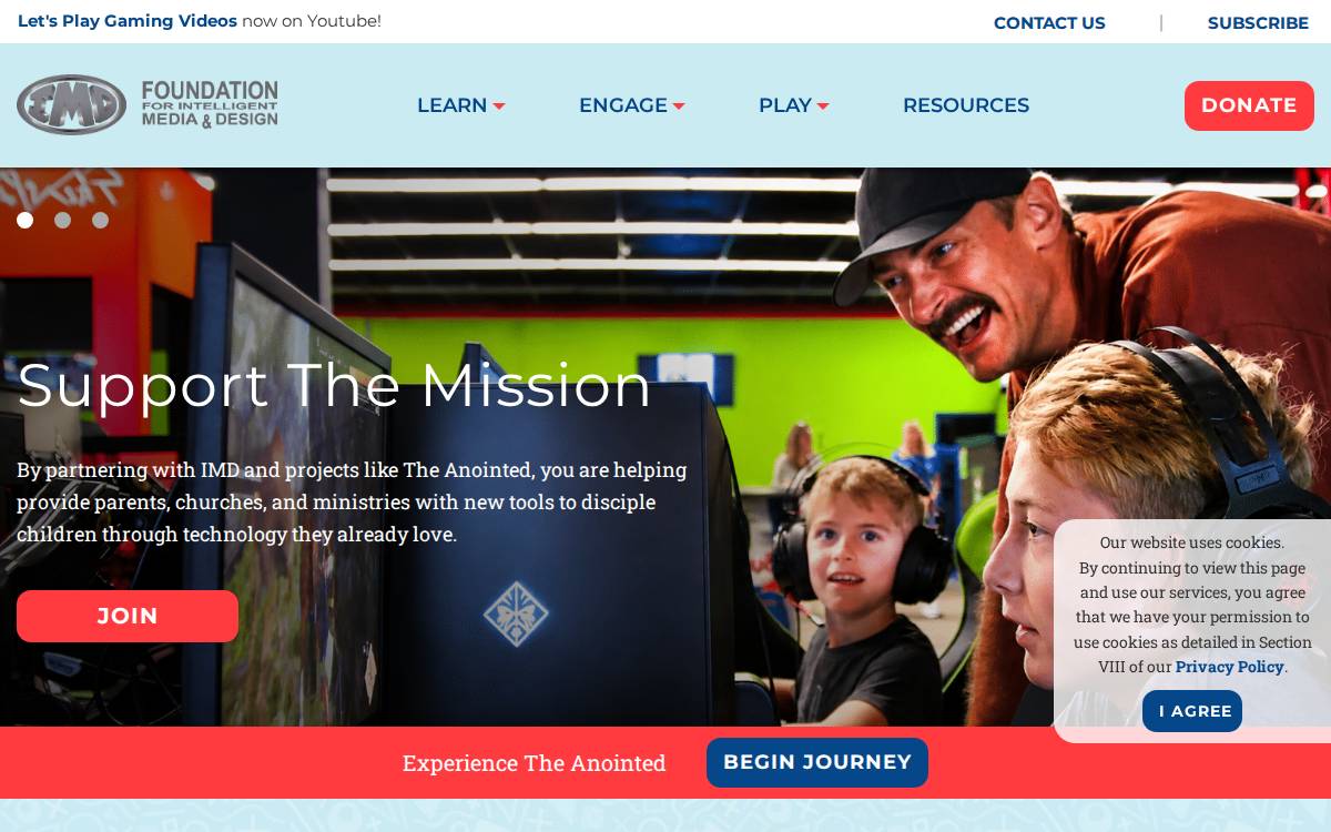 Intelligent Media and Design website preview