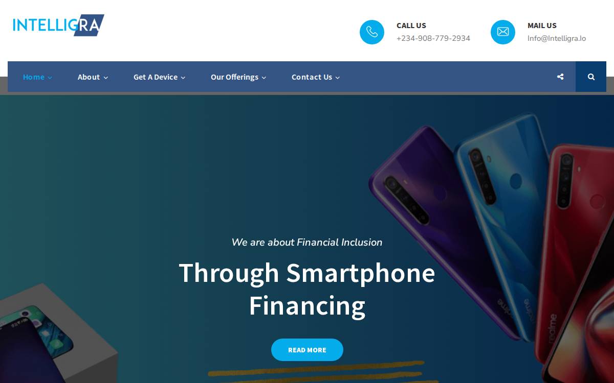 Intelligra website preview