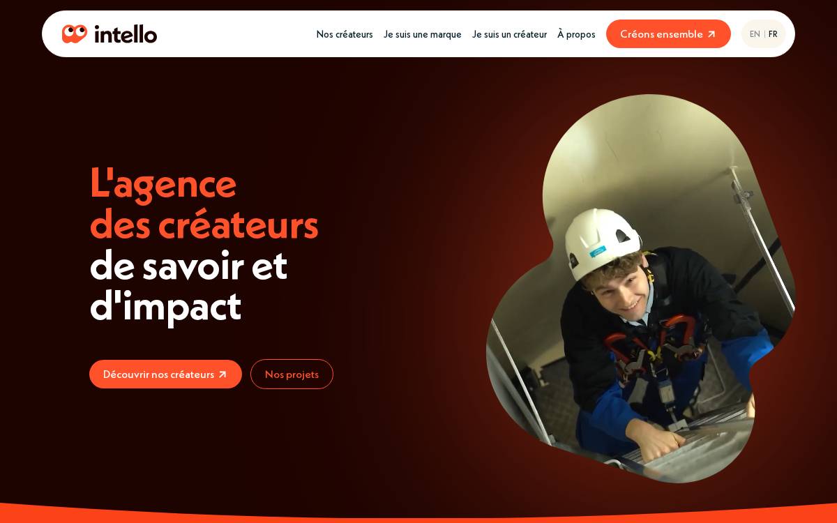 Intello website preview