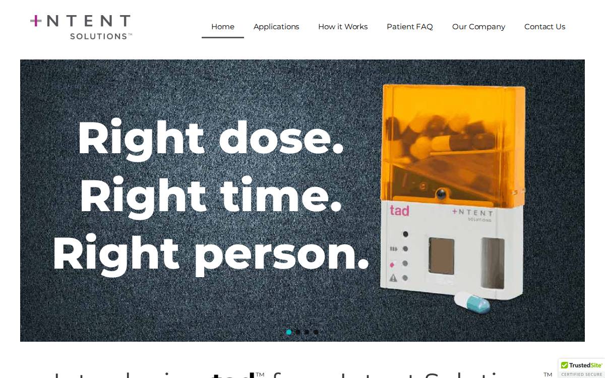 Intent Solutions website preview