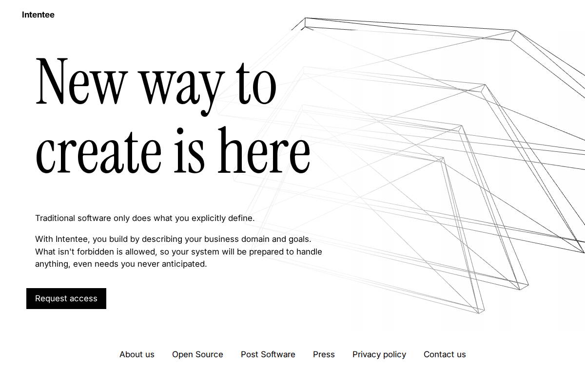 Intentee website preview