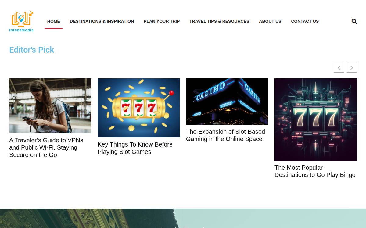 Intentmedia website preview