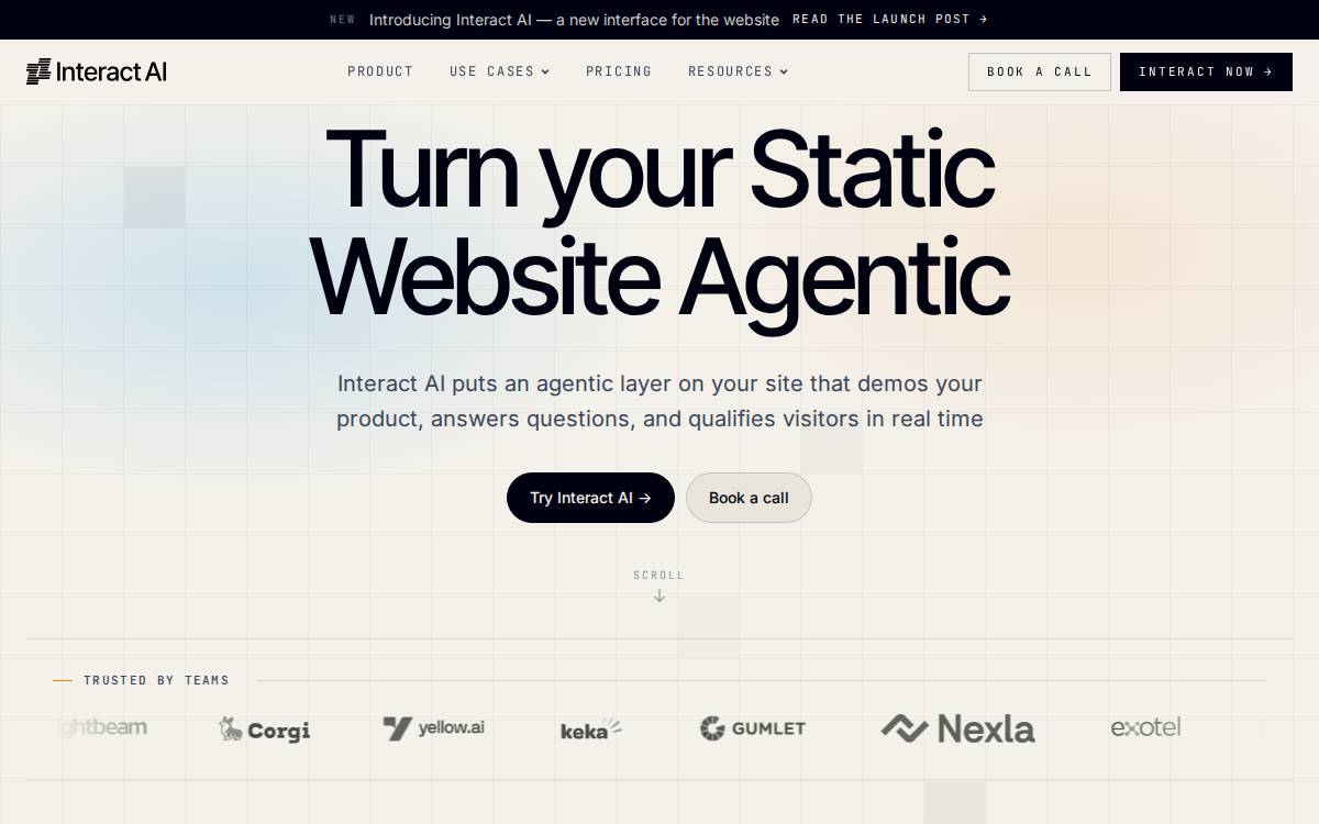 Interactgen website preview