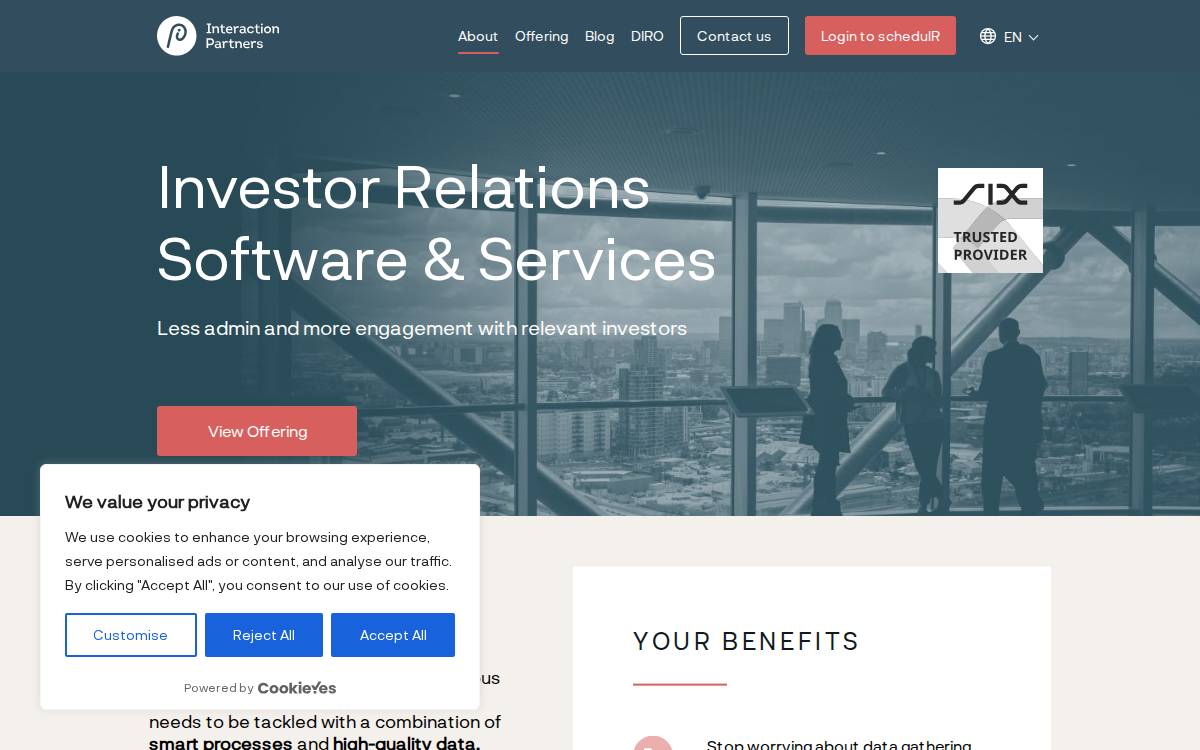 Interactionpartners website preview
