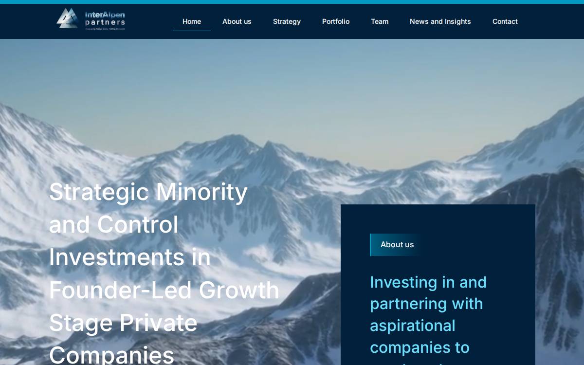 Interalpenpartners website preview