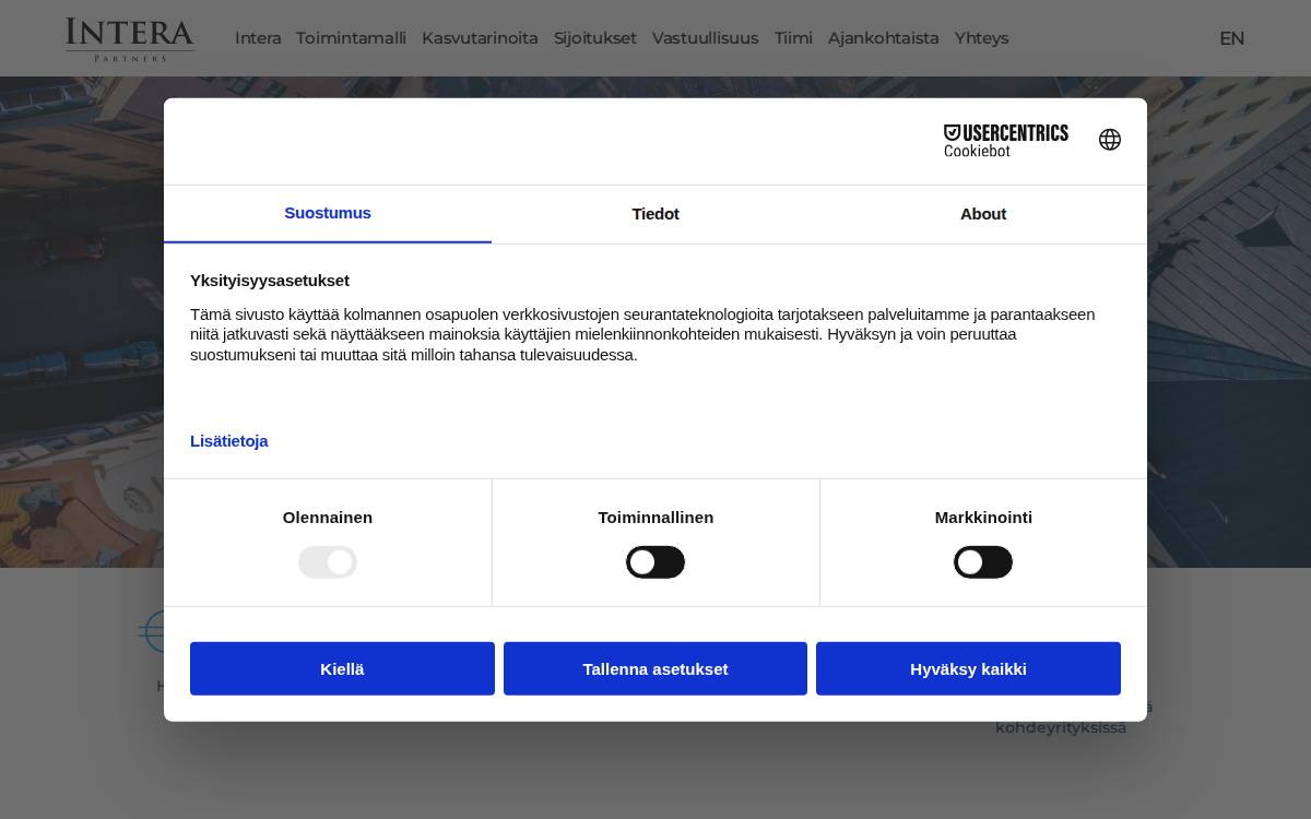 Interapartners website preview