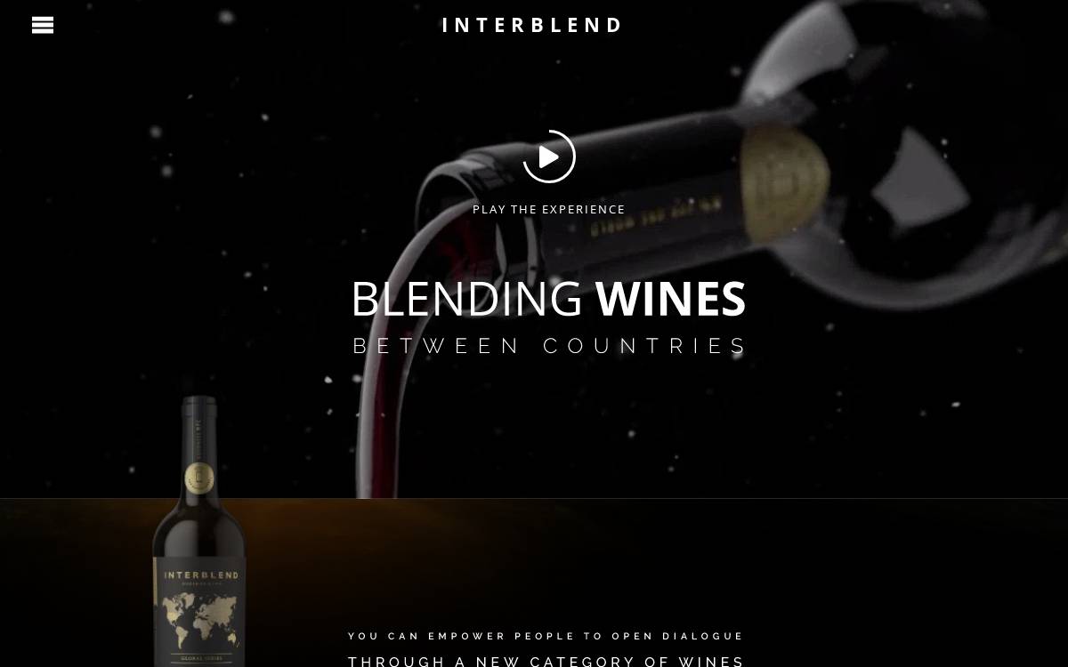 Interblend website preview