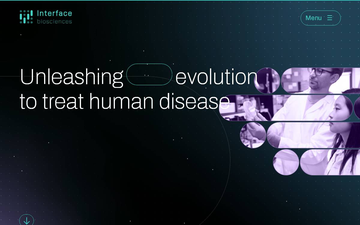 Interface Biosciences website preview