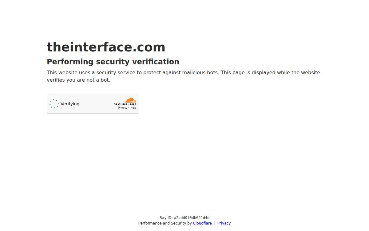 Interface website preview