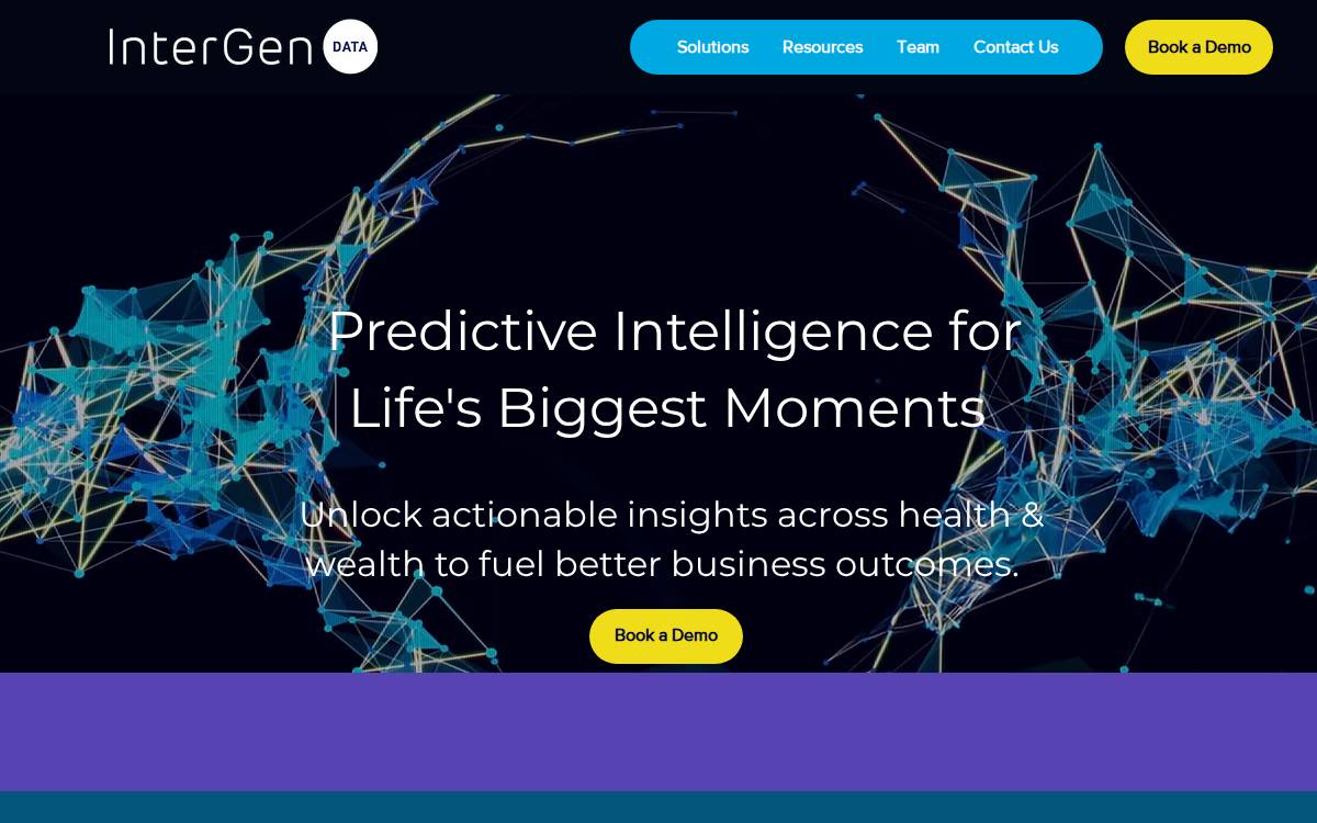 InterGen Data website preview